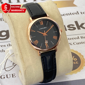 Longbo Luxury Ladies Analog Strap Watch with Date Display – Timeless Elegance