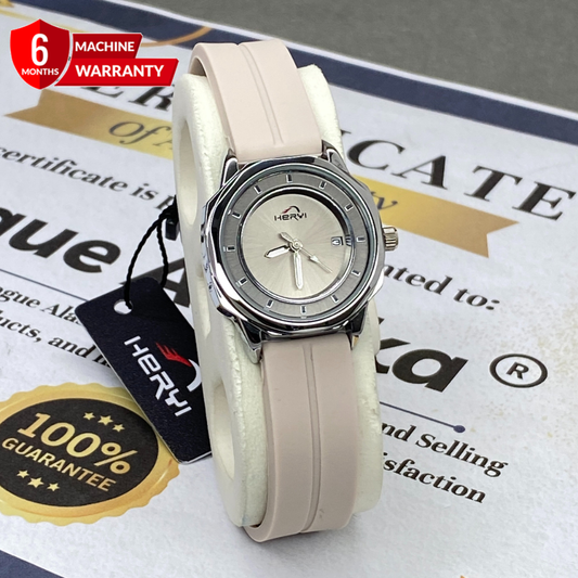 Heyri Octagonal Dial Analog Quartz Ladies Watch With Silicone Straps & Magnetic Lock - A Perfect Gift For Her