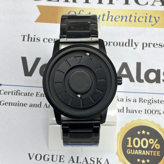 Revolutionary Bearing Full Metallic Dial & Butterfly Lock Chain Watch For Men