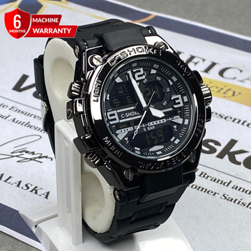 GSTW-300 Metal Dial Dual-Time Multifunctional Sports Watch