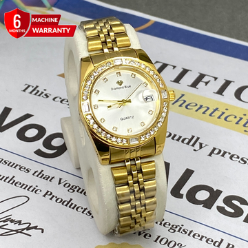 Ladies Alanog Quartz Premium Chain Watch With Date Display - A Perfect Gift For Her