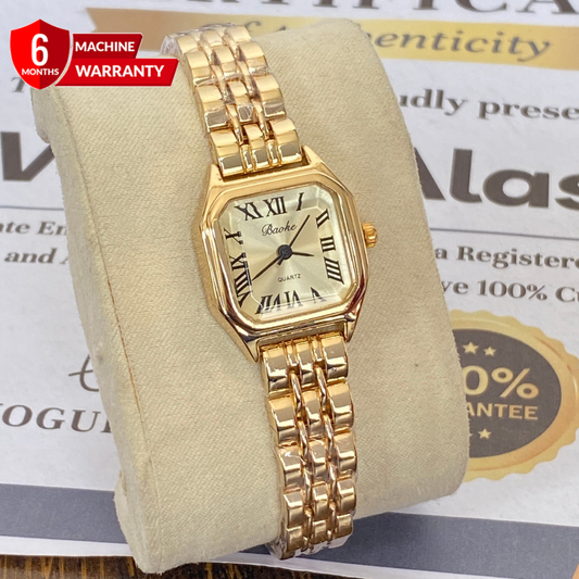 Baoki Elegant Square Shape Dial Ladies Stainless Steel Watch – Timeless Gift for Her