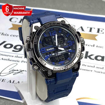 GSTW-300 Metal Dial Dual-Time Multifunctional Sports Watch