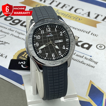 Heyri - Silicone Strap Date & Day Watch For Men