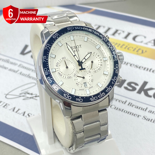 Tis-Chronograph Stainless Steel Made Chain Watch For Men