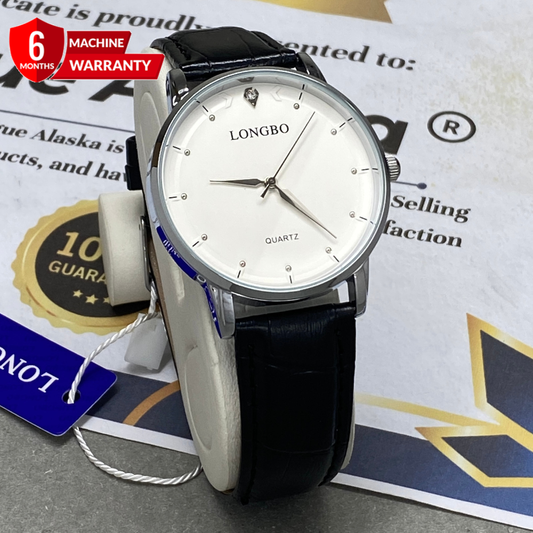 LONGBO Analog Quartz Movement Round Dial Straps Watch For Men