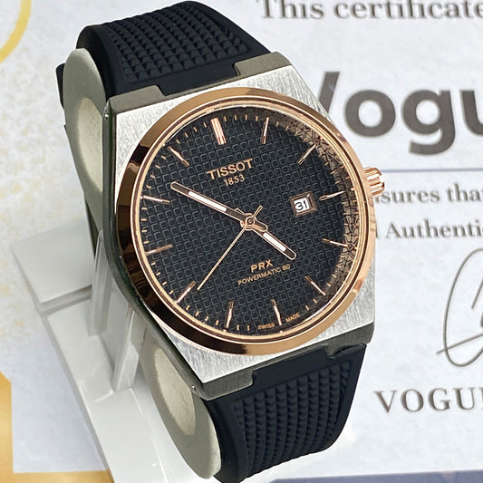 Tis-1853 Swiss Made PRX Powermatic Silicone Straps Watch