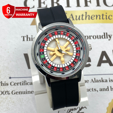 Heyri Caseno Design Rotatory Dial Watch with Silicon Straps & Magnetic Lock