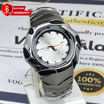 DENVOSI Round Dial Premium Quality Metal Watch With Date Display & Butterfly Lock