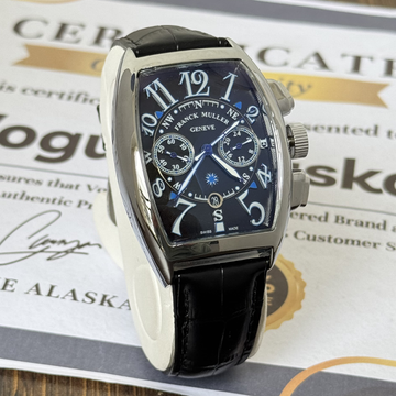 FRANCK MULLER Premium Swiss Made Chronograph Men’s Watch with Smooth Sweep Movement