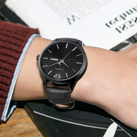 TOMI T-045 Original Watch Date & Day Quartz Straps For Men