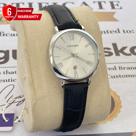 Longbo Luxury Ladies Analog Strap Watch with Date Display – Timeless Elegance