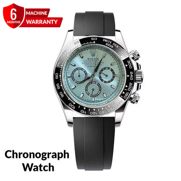 Rlx Chronograph Oyster Swiss-Made Watch with Rotatable Bazel