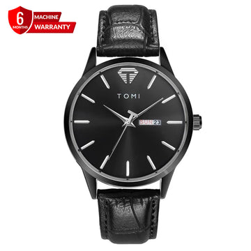 TOMI T-045 Original Watch Date & Day Quartz Straps For Men