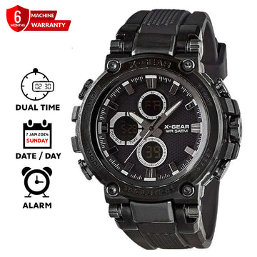 X GEAR - 3897 Dual Time (Analog & Digital) Round Dial Sports Watch for Men