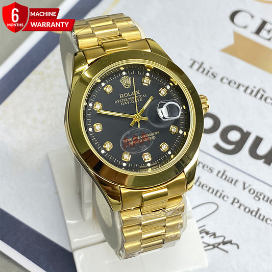 RLX Swiss Made Luxury Chain Watch For Men With Date Display