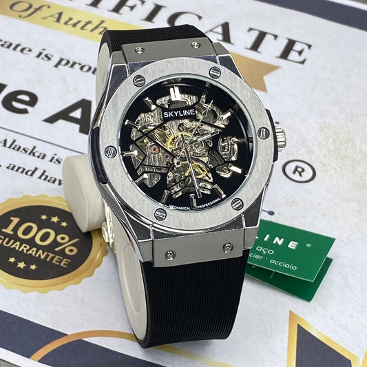 Martyn Line Luxury Automatic Mechanical Movement Strap Watch for Men