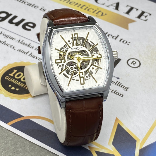 Martyn Line Classic Automatic Mechanical Movement Strap Watch for Men