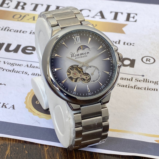 Usamer Premium Quality Automatic Mechanical Movement Chain Watch For Men