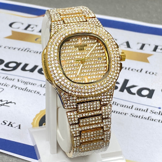 PP - Geneve Iced Out Luxury Chain Watch