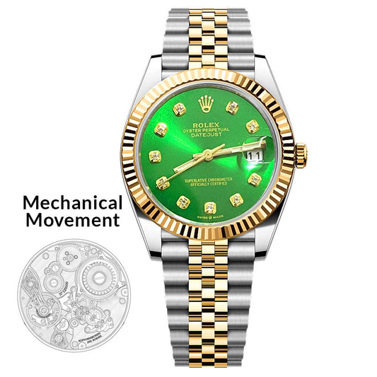 RLX Oyster Perpetual Datejust Automatic Movement Luxury Chain Watch