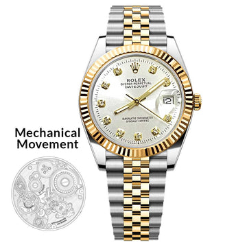 RLX Oyster Perpetual Datejust Automatic Movement Luxury Chain Watch