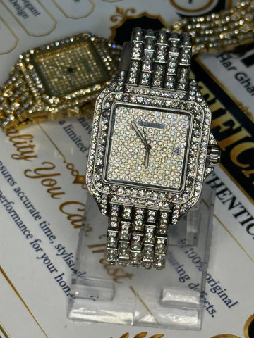 KDW  Iced-Out Square Watch