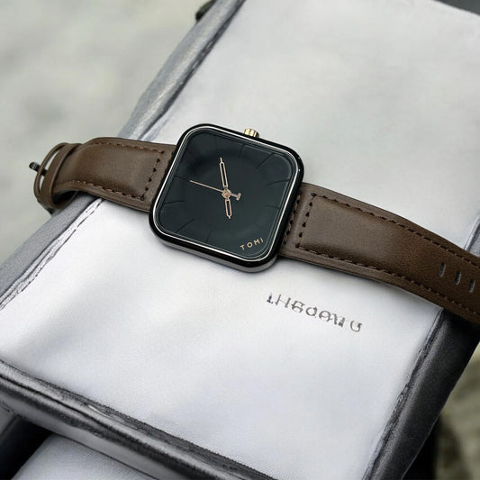 TOMI T093-Original Square Dial Straps Watch for Men